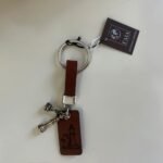 Χειροποίητο Δερμάτινο Μπρελόκ ΓΑΙΑ "Σκάκι"