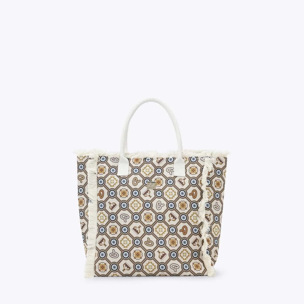 axel-evitashop-tsanta42008 ΤΣΑΝΤΑ ΘΑΛΑΣΣΗΣ ΜΕ ΤΥΠΩΜΑ EYE MONOGRAM - Image 1